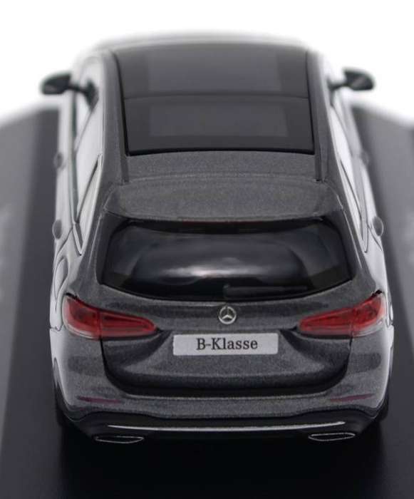Mercedes-Benz B-class (W247) 2018 Mountain Grey-metallic 1:43 Herpa NEW+boxed #6224 instant wheels