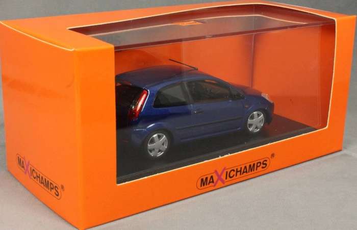 Ford Fiesta 2002 blue-met 1:43 Minichamps/Maxichamps NEW+boxed #6227 instant wheels