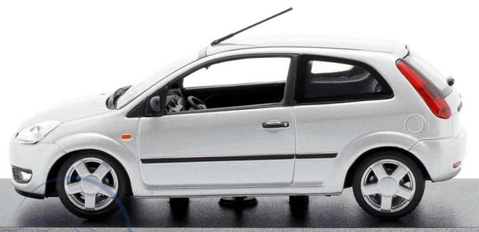 Ford Fiesta 2002 silver 1:43 Minichamps/Maxichamp NEW+boxed #6228 instant wheels