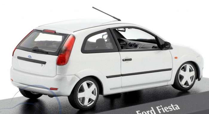 Ford Fiesta 2002 silver 1:43 Minichamps/Maxichamp NEW+boxed #6228 instant wheels