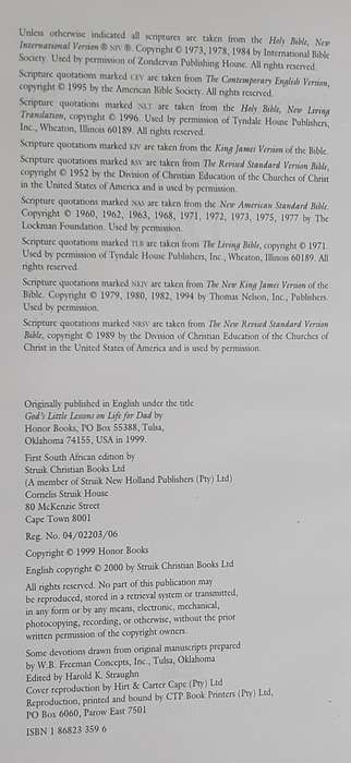 Bible/Book - God's Little Lessons For Dad - 2000