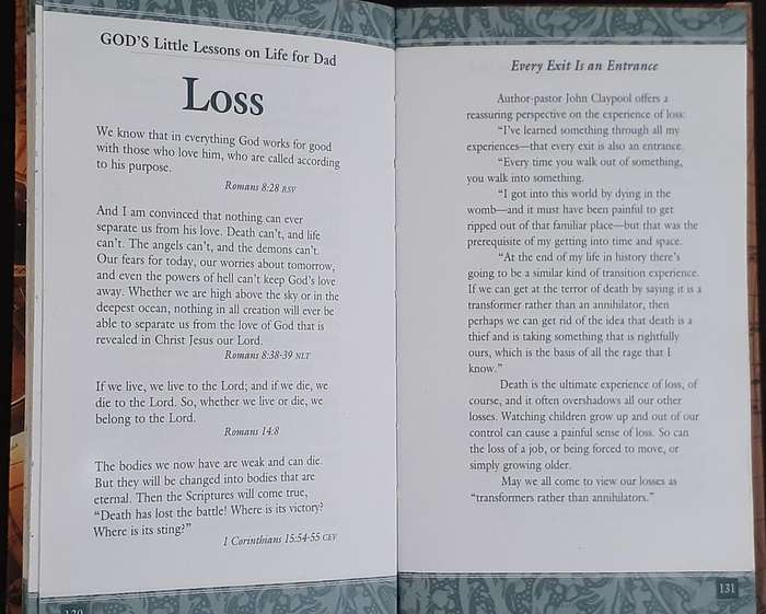 Bible/Book - God's Little Lessons For Dad - 2000