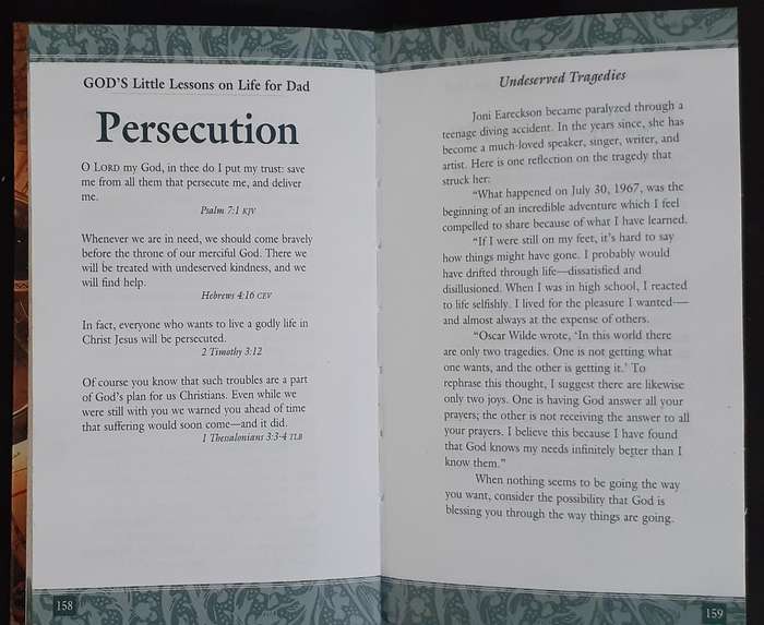 Bible/Book - God's Little Lessons For Dad - 2000