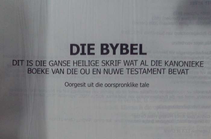 Bible - Die Bybel - 1933/53/2009 - Vertaling -  Naslaan