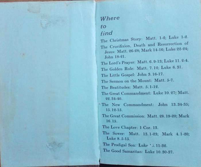 Bible - The New Testament - KJV - Pocket - Wooden Panels - 1978
