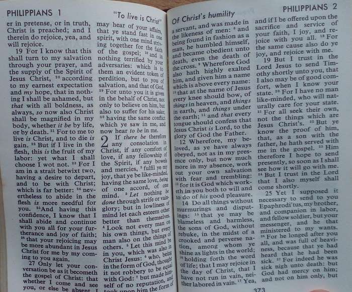 Bible - The New Testament - KJV - Pocket - Wooden Panels - 1978