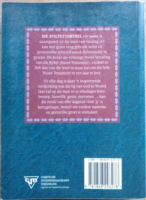 Bible - Die Stilte Tyd Bybel Vir Mans - 1996 - 1st ed