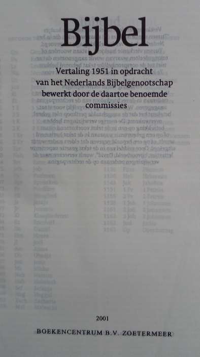 Bijbel/Hymnbook - Netherlands - 2001 - Combo