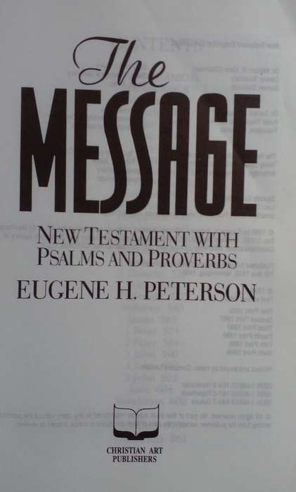 Bible - The Message - 1999 - SC