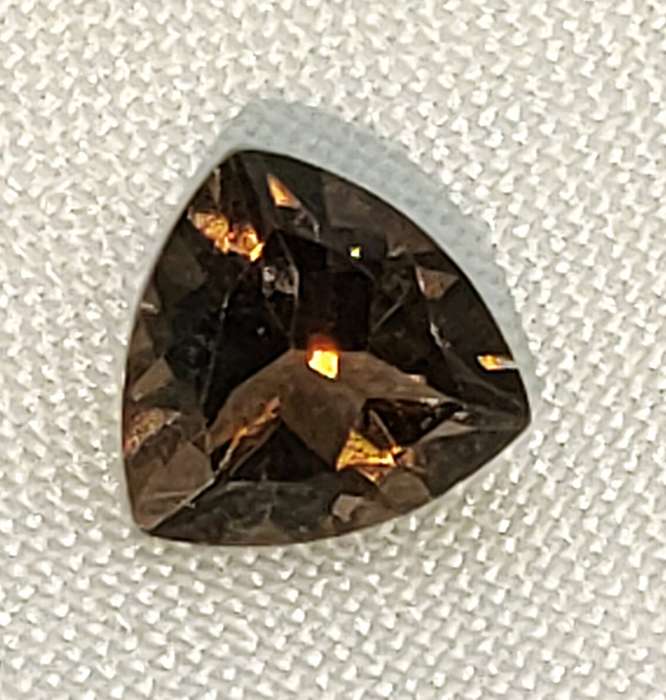 Natural Brown Topaz- 8.7 mm - trillion cut - certification optional -7 of 17 gemstones
