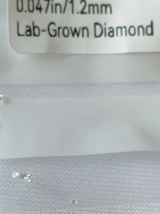 Gorgeous real CVD lab created 1.2 mm diamonds