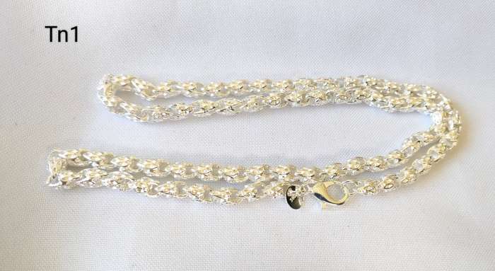Silver necklace - 925 stamp - length 50 cm