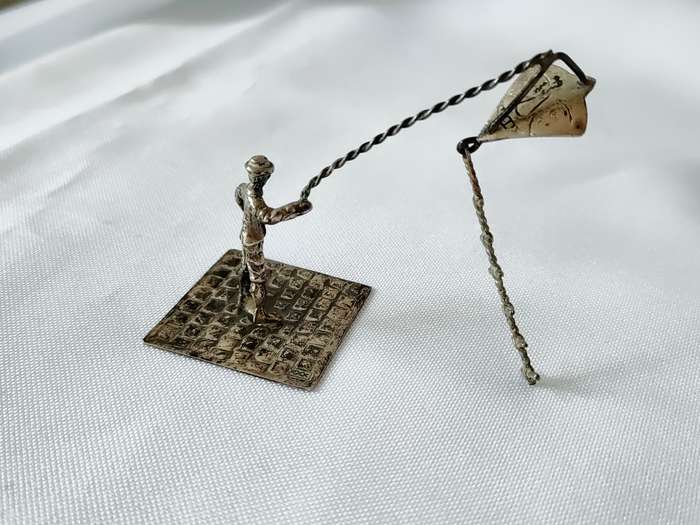 Miniature Antique (c1906) Dutch Silver Figurines: (H) up to 60 mm: Top condition: Rare: Bid per item