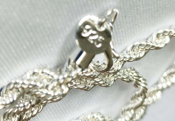 Silver necklace - 925 stamp - length 50 cm