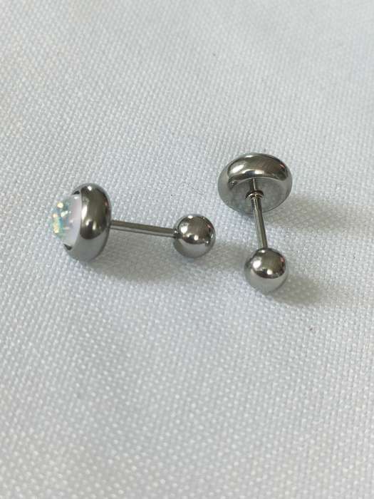 Opal earrings -lab created- studs