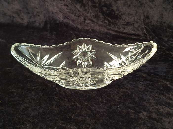 Vintage Pressed Glass Serving Dish
