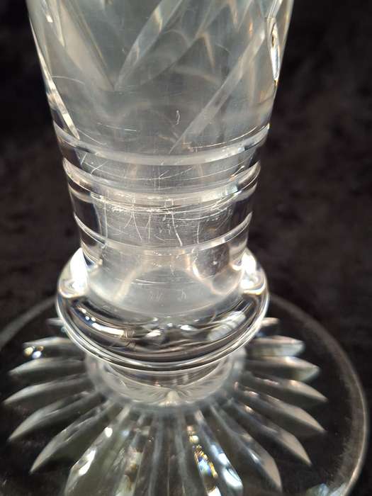 Beautiful Stuart Crystal Trumpet Vase (Water Stains and Scratched)