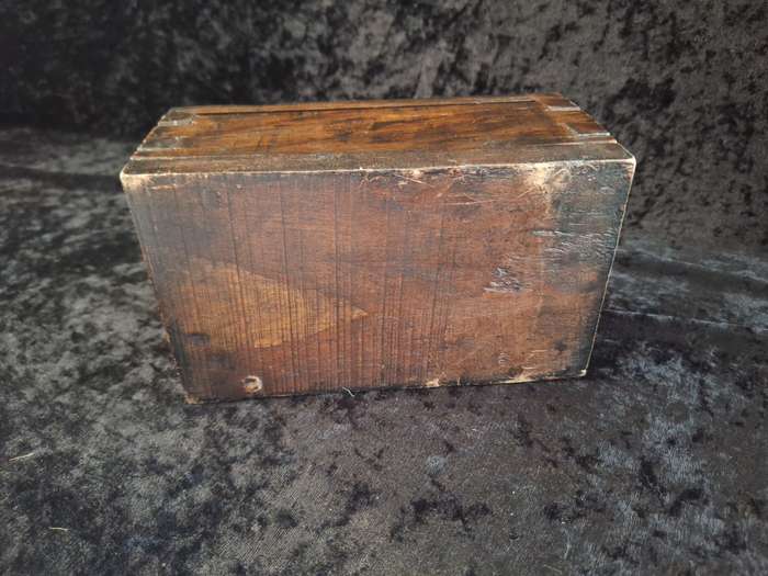 Vintage Wooden Hand Made Jewlery Box - A.