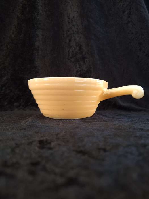 Vinatage Peach Luster Fire King Soup Bowl.