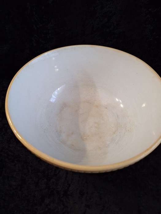 Vintage Old Stoneware Mixing Bowl.
