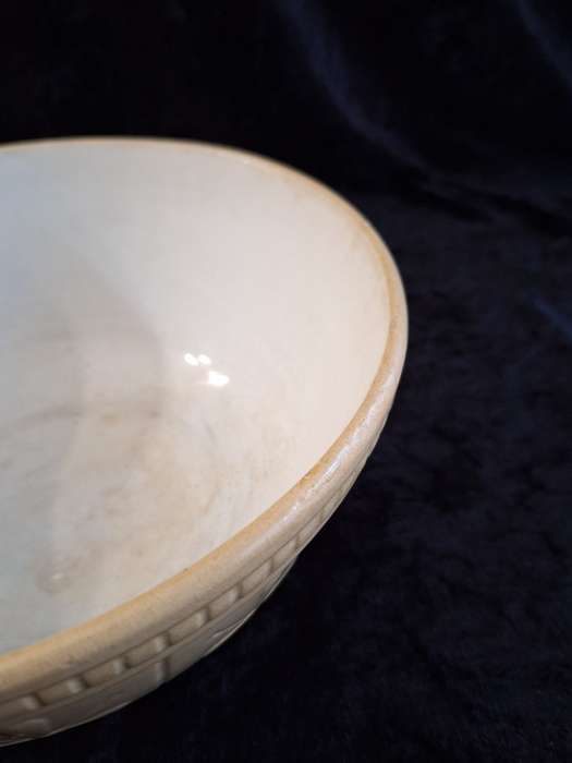 Vintage Old Stoneware Mixing Bowl.