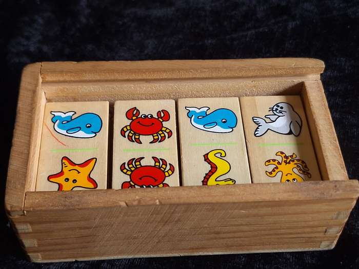 Vintage Wooden Dominos
