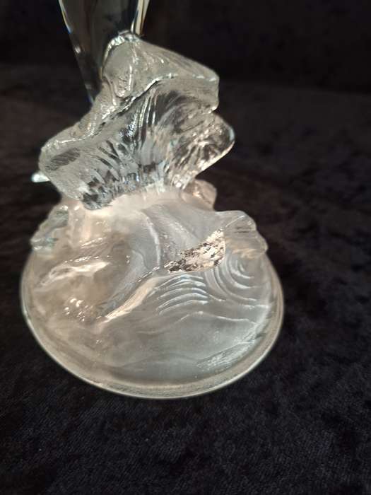 Vintage Cristal D' Arques Dolphin Figurine Paperweight.
