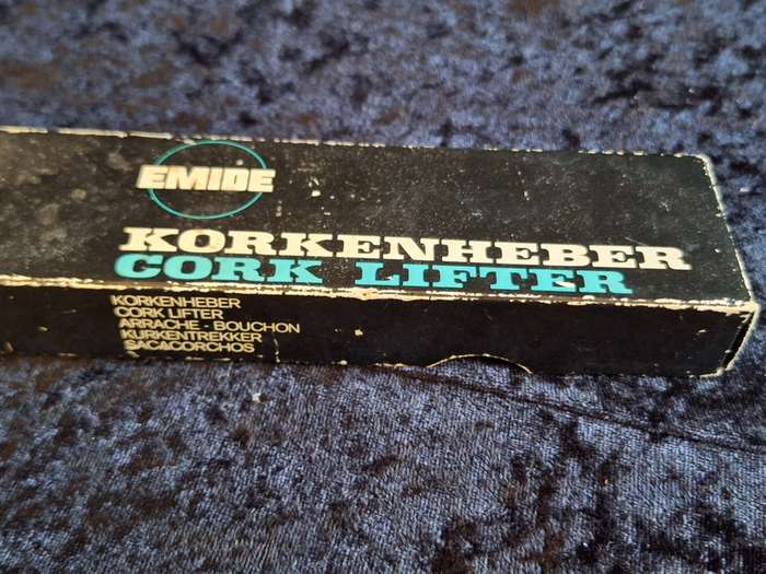 Vintage 1960's Emide Cork Lifter - Original Box.