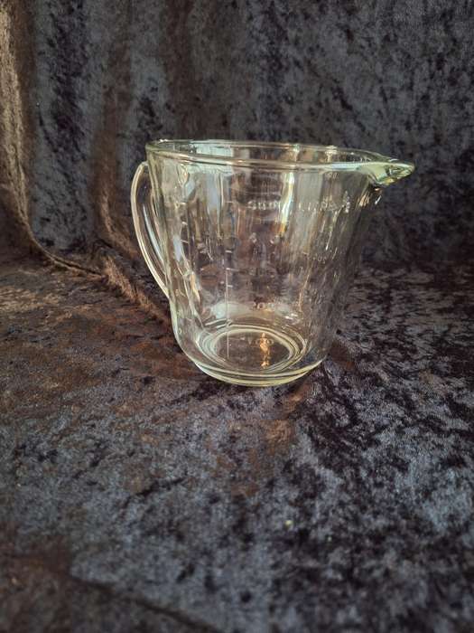 Vintage Pressed Glass Measuring Jug