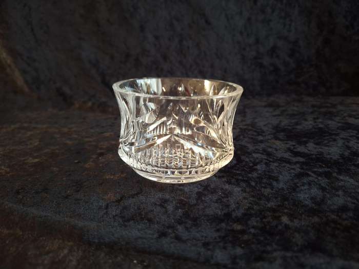 Stunning Vintage Rose Cut Crystal Sweet Bowl - B.