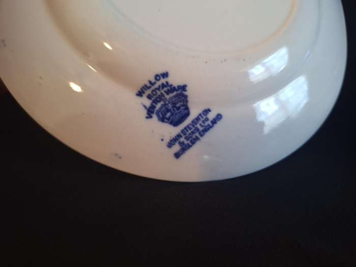 Vintage Willow Royal Venton Ware Trio - A.