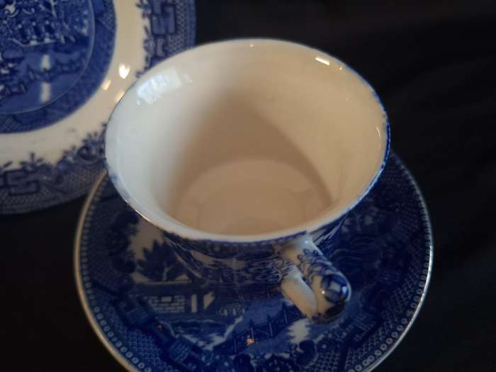 Vintage Willow Royal Venton Ware Trio - B.