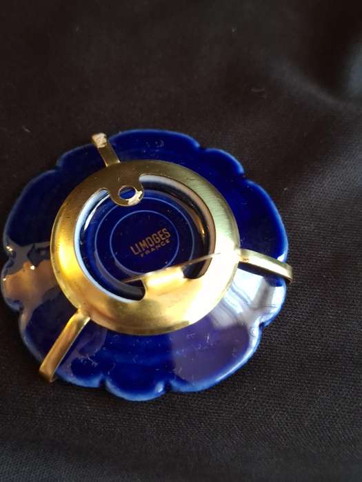 Beautiful Vintage Limoges France Miniature Plate with stand.