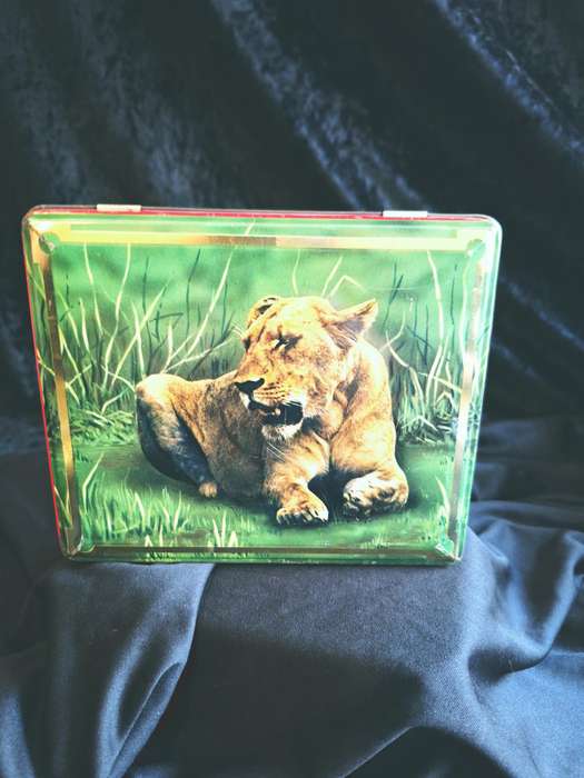 Vintage Edward Sharp Scenes of Kruger National Park - South Africa Tin - Lioness.
