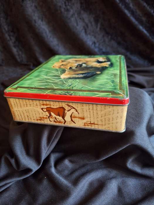 Vintage Edward Sharp Scenes of Kruger National Park - South Africa Tin - Lioness.