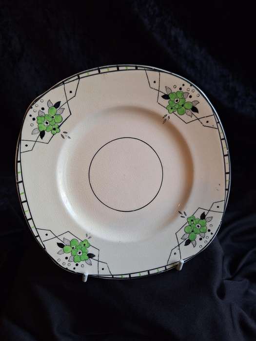Stunning Antique Hand Painted Burleigh Ware (Art-Deco) Small Plate - B.