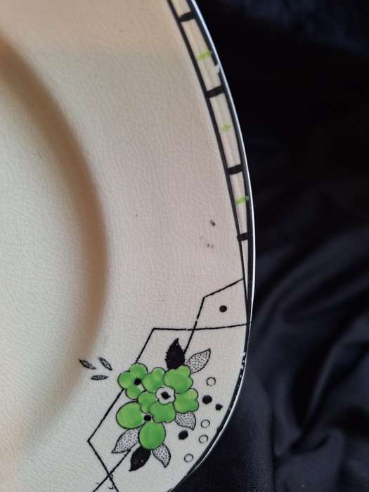 Stunning Antique Hand Painted Burleigh Ware (Art-Deco) Small Plate - B.