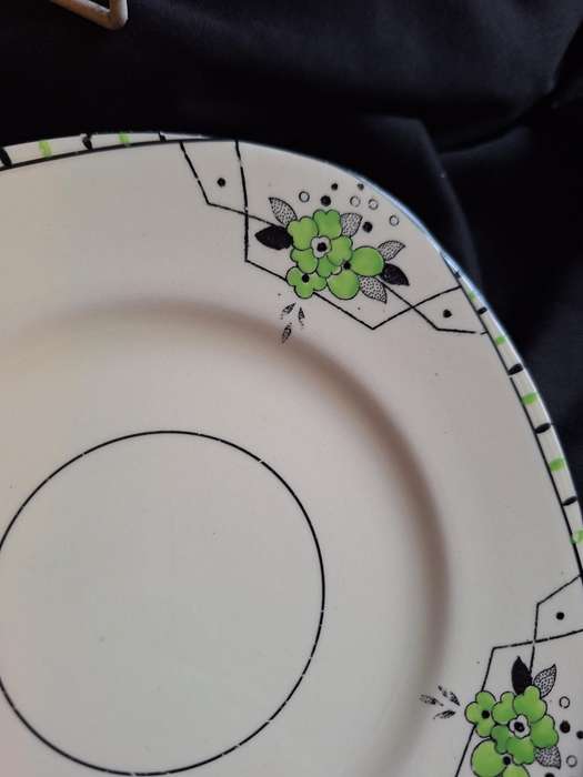 Stunning Antique Hand Painted Burleigh Ware (Art-Deco) Small Plate - C.