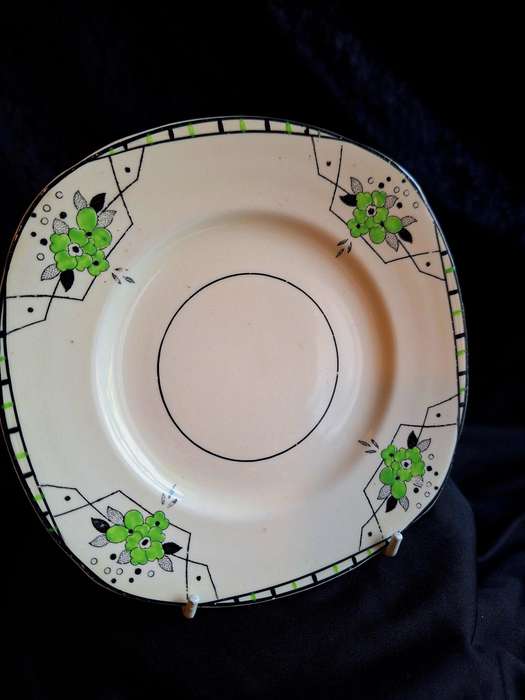 Stunning Antique Hand Painted Burleigh Ware (Art-Deco) Small Plate - C.