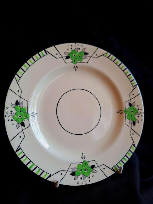 Stunning Antique Hand Painted Burleigh Ware (Art-Deco) Plate - B.