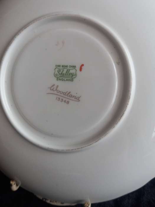 Vintage Shelley Woodlands Saucer - A.