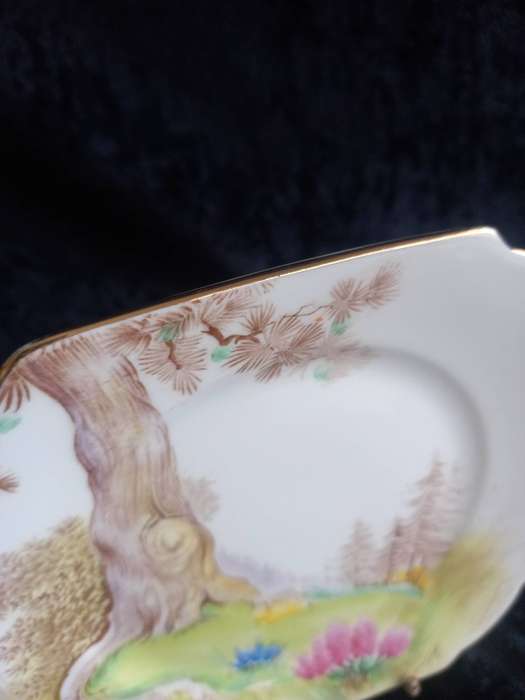 Vintage Hand Painted Shelley 21970 Small Plate.