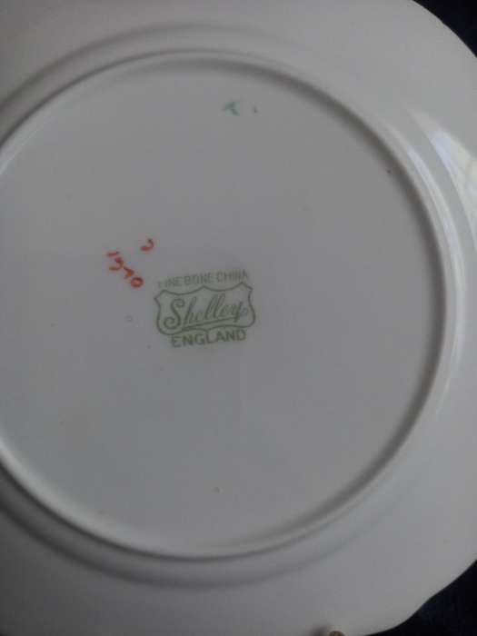Vintage Hand Painted Shelley 21970 Small Plate.