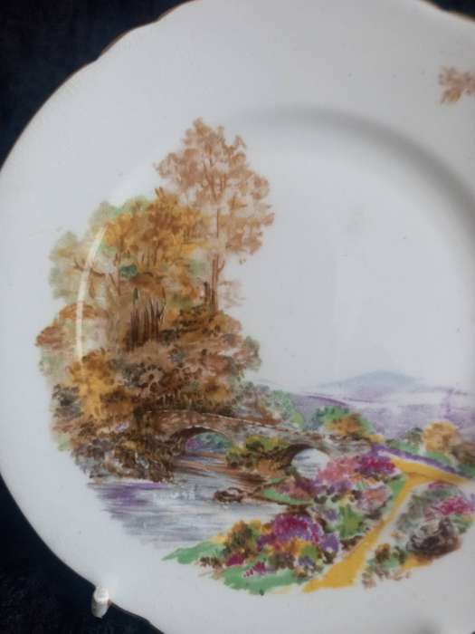 Vintage Shelley Heather Small Plate - A.