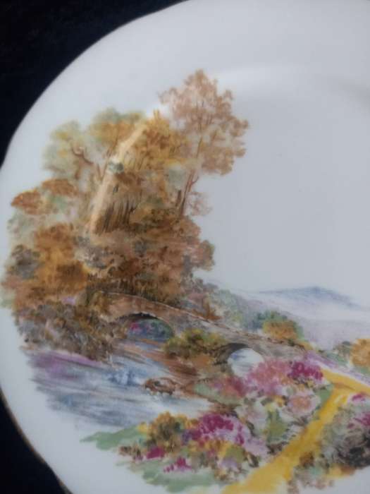 Vintage Shelley Heather Small Plate - B.