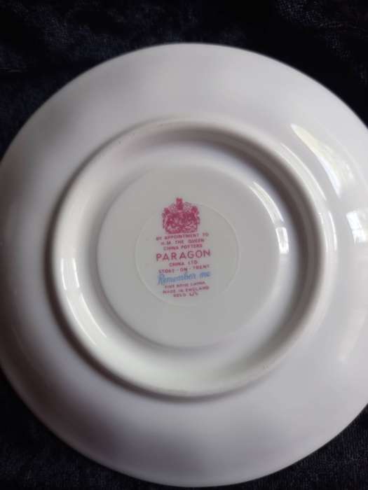 Vintage Paragon Remember Me Saucer -B.
