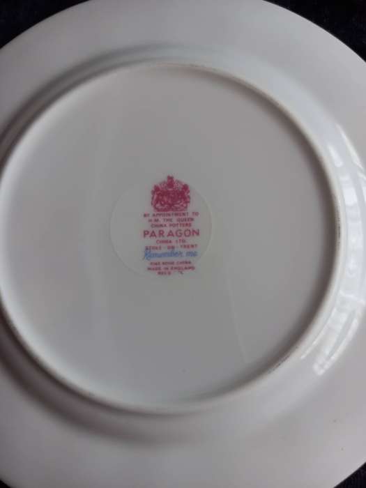 Vintage Paragon Remember Me Small Plate -A.