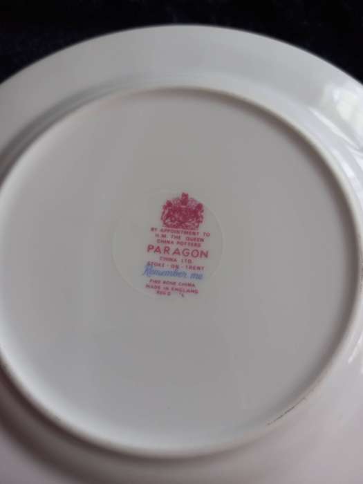 Vintage Paragon Remember Me Small Plate -C.