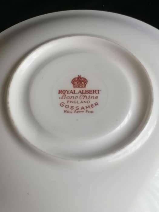 Vintage Royal Albert - Gossamer Saucer - Orange.