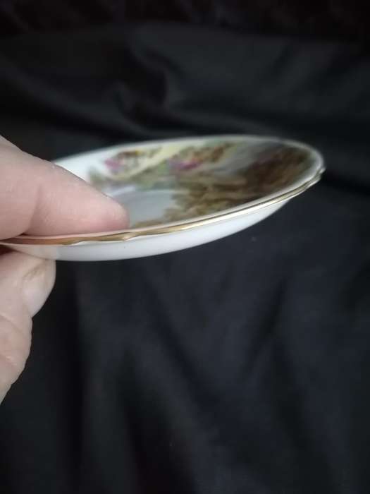 Vintage Shelley Heather Coffee Saucer 0187 - A.